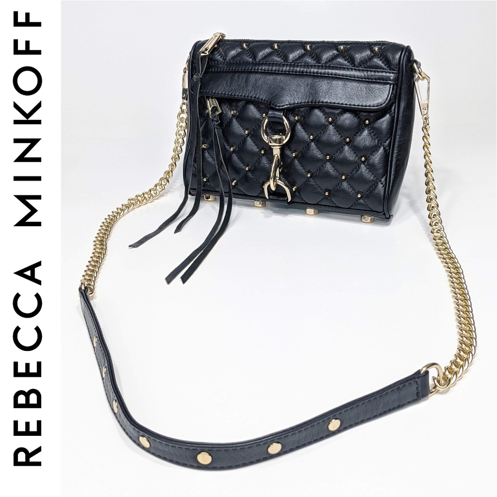 Rebecca Minkoff Mini MAC Quilted Stud Leather Bag